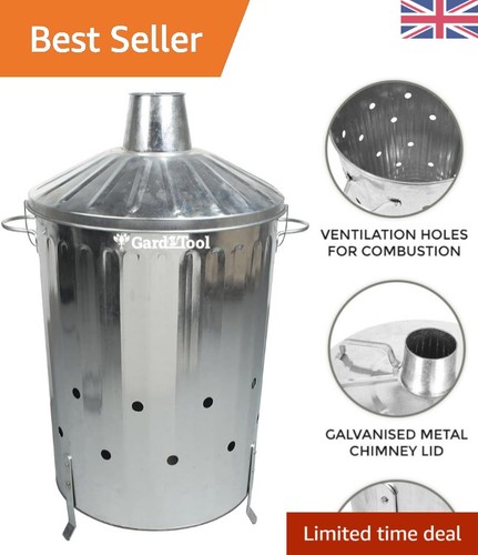 Durable 90l galvanised metal - durable,