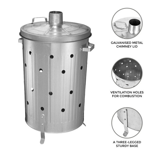 Large 90ltr incinerator - large,