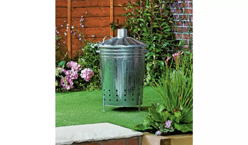 Galvanised incinerator 90l - galvanised,
