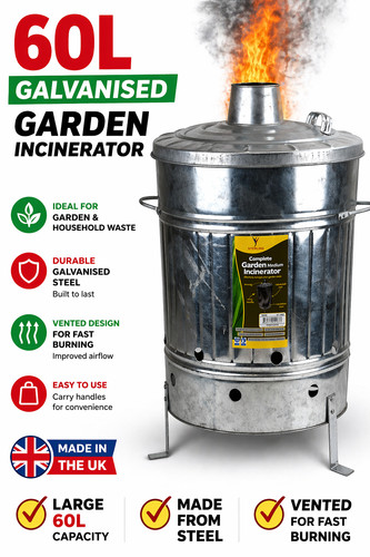 60l garden incinerator bin - 60l,
