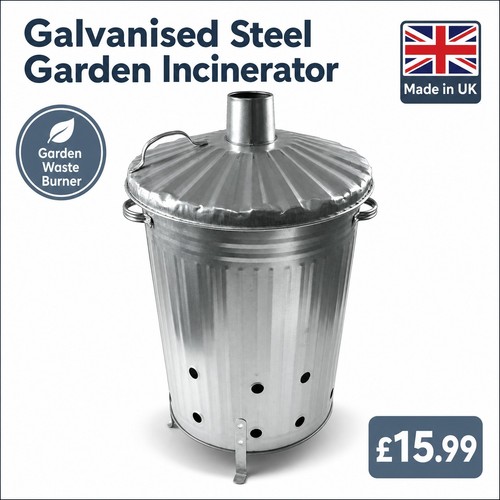 Galvanised metal cylinder - metal,