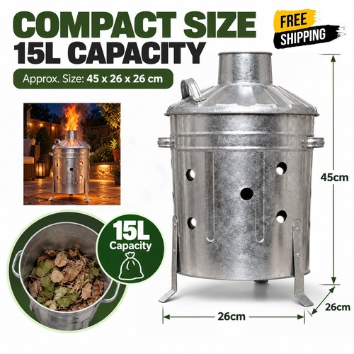 15l garden incinerator - 15l,